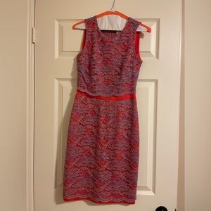 Purple and Orange Formal Dress